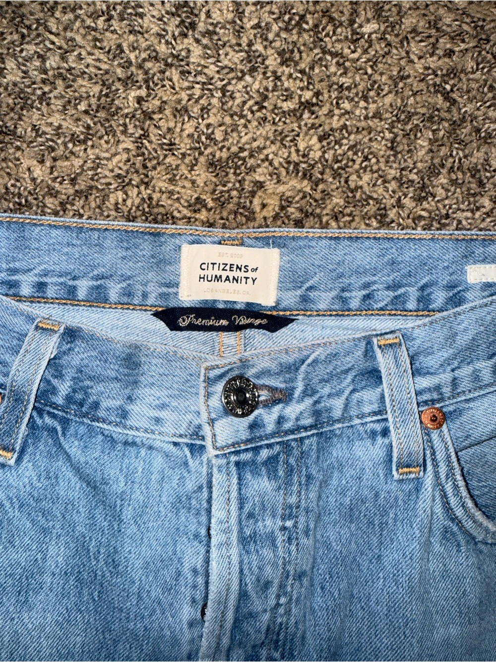 Citizens of Humanity Annina High Rise Wide Leg Jeans Tularosa Wash Size 29 EUC - Picture 8 of 16